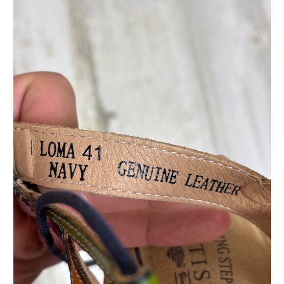 L’Artiste Women’s 10 Spring Step Loma Multicolor Leather Lace Strappy Sandal NEW - Picture 8 of 9